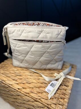 NWT Vera Bradley Original Zip Crossbody - Pumice Stone